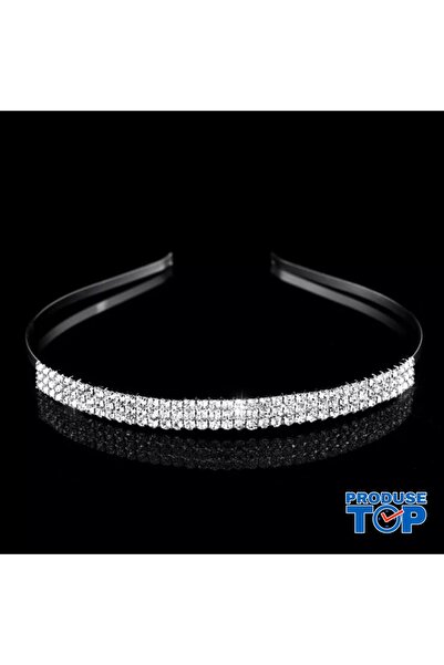 Produse.Top Metal Hairband with Decorative Crystals BP03