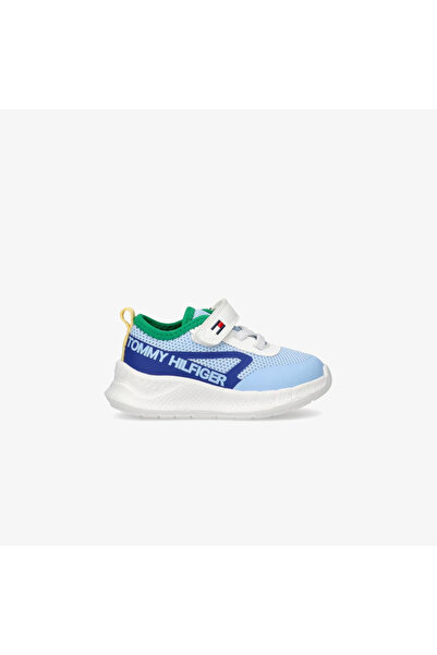 Tommy Hilfiger Lace Up Velcro Çocuk Mavi Spor Ayakkabı