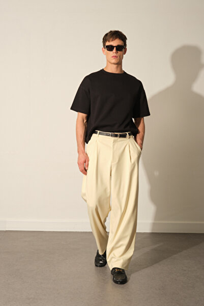 Beyyoglu Pileli Bol Kesim Pantolon