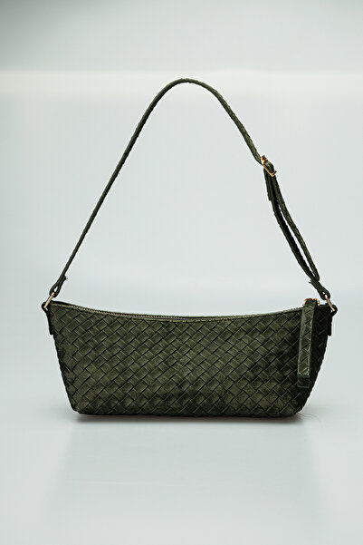 Nexora Knitted Pattern Zippered Adjustable Short Handle Women's Bag