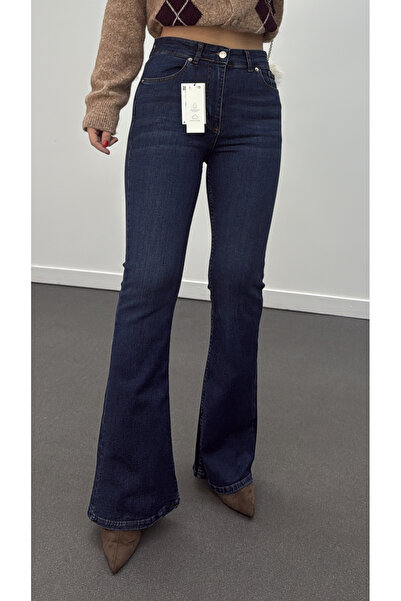 Narferita Santorini Yüksek Bel Toparlayıcı Flare Jeans