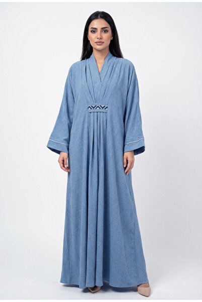 Rokon Dana Free size wool jalabiya with a hidden inner belt
