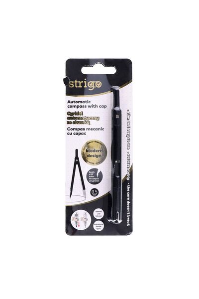 Strigo Mechanical compass, metal with HB reserves, Black