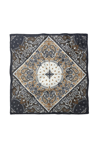 Sultan İpek Cotton Polyester Ethnic Patterned Scarf / Bandana 60X60Cm