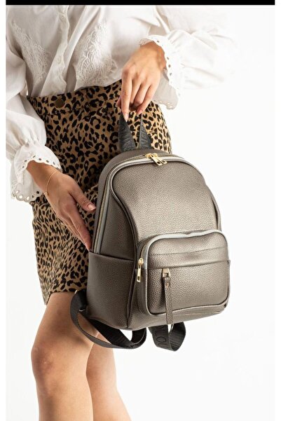 eflanmoda Multi-Compartment Soft Leather Women's Backpack