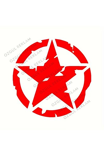 ÖZGÜL REKLAM Yıldız Sticker Araba sticker / Motor Sticker / Laptop Sticker