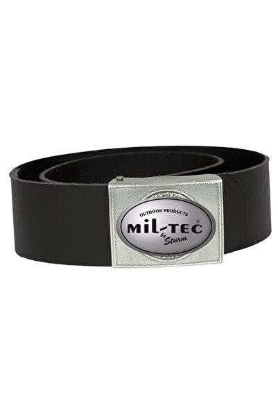Mil-Tec BW black leather belt 140 cm