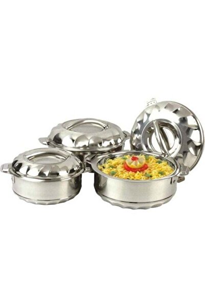 Miskat Trading طقم أواني طهي ساخنة من الفولاذ المقاوم للصدأ مكون من 3 قطع: كب...