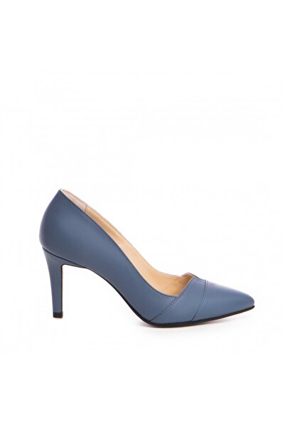 The 5th Element Pantofi stiletto piele naturala Blue Jeans Yuki