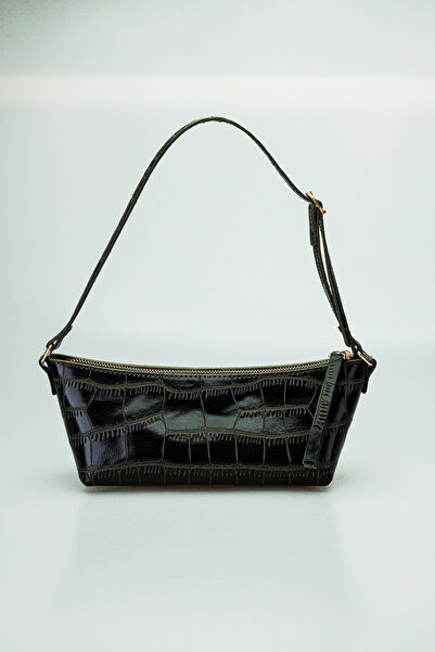 Nexora Knitted Pattern Zippered Adjustable Short Handle Women's Bag