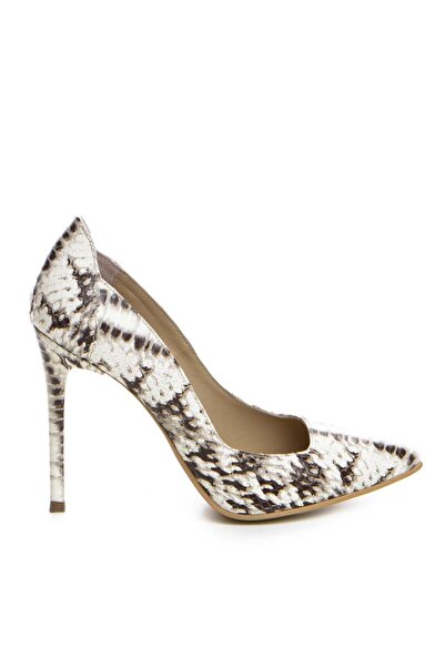 The 5th Element White Kim genuine leather stiletto shoes