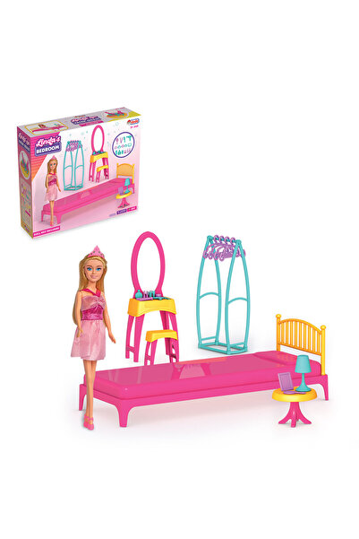 Sayıcı Kids غرفة نوم ليندا - غرفة نوم ألعاب للأطفال مع مجموعة إكسسوارات ملونة...