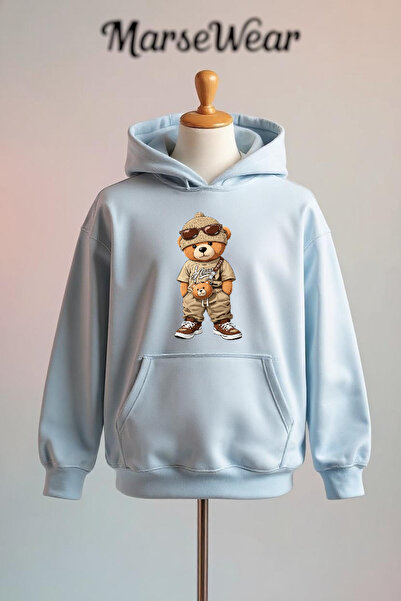 Vordevia Printed Cotton 3 Thread O Oversized K Hooded Sweatshirt