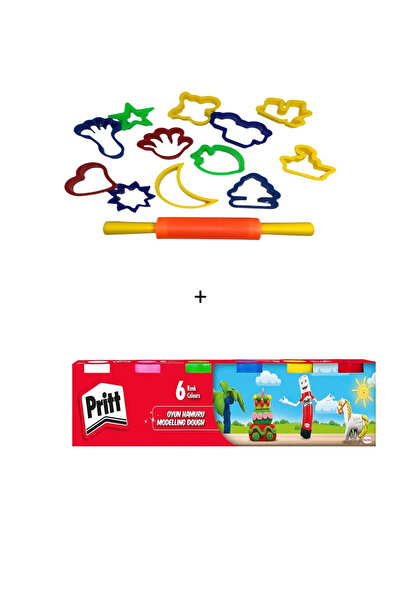 Pritt 6'LI OYUN HAMURU + BUBU OYUN HAMURU KALIMI 13 PARÇA