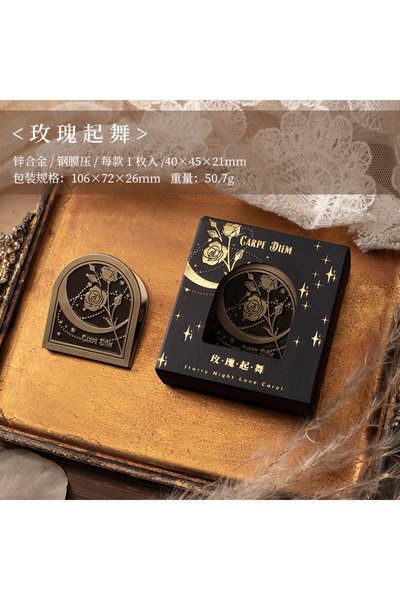 Choice1 مجموعة مشابك معدنية إبداعية من يوفون، بتصميم فريد، لتزيين سجلات القصا...