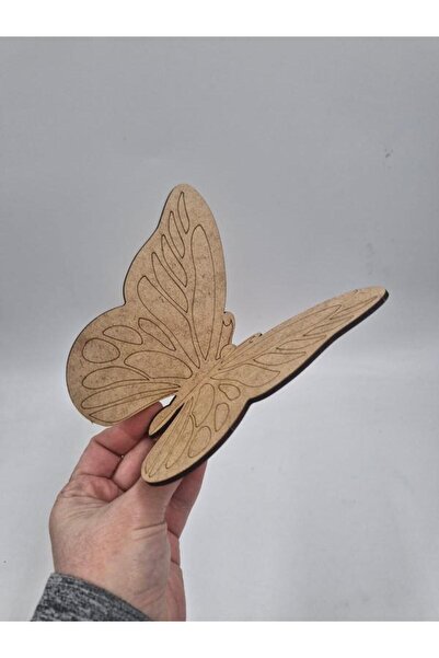 Mu Art Ahşap 10 قطع من سلسلة تصميم الفراشات الخشبية الملونة J للمدرسة والأنشط...