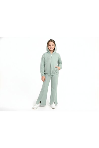 MAZOKA KİDS طقم هودي بناتي واسع الأرجل قطعة