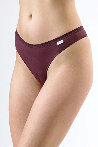 Piera Set of 3 burgundy thong panties CECILIA S1791