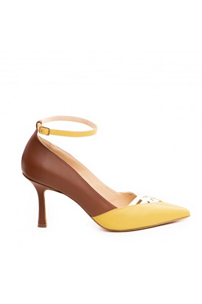 The 5th Element Camel Yasmina natural leather stiletto shoes