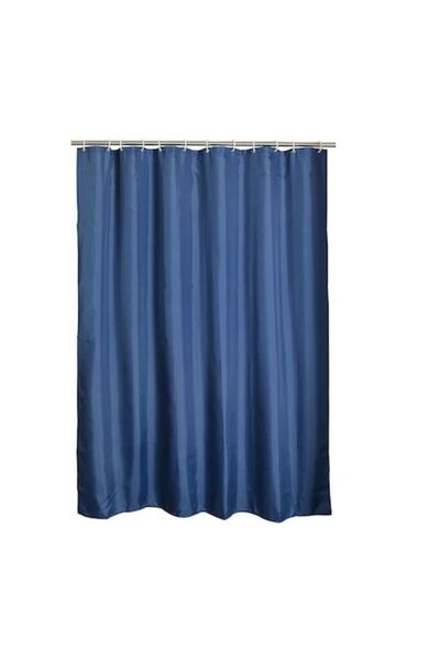 OEM Perdea de duș impermeabilă, albastră, 180 x 200 cm