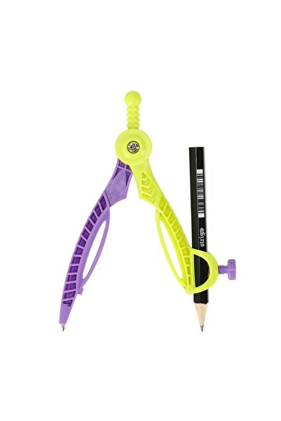 Strigo Plastic compass with pencil, mix colors