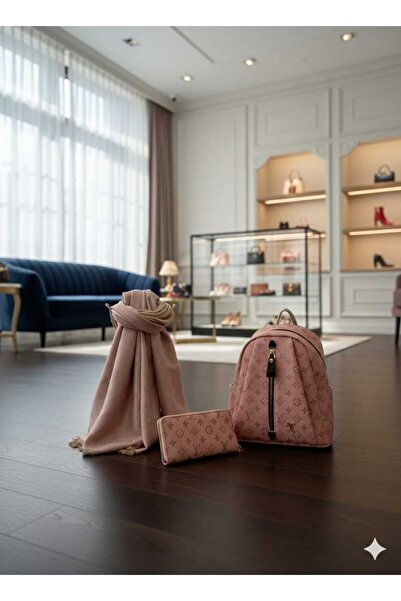 w white stars sports & wear Women-Girls Patterned 3-Piece Set (Backpack+Walle...