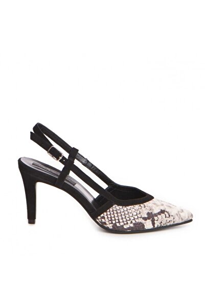 The 5th Element Black Sutton genuine leather stiletto shoes