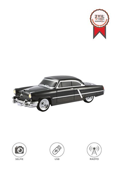 Torima Bluetooth Hoparlör Retro Klasik Araba Tasarımlı 10W FM USB Selfie Spea...