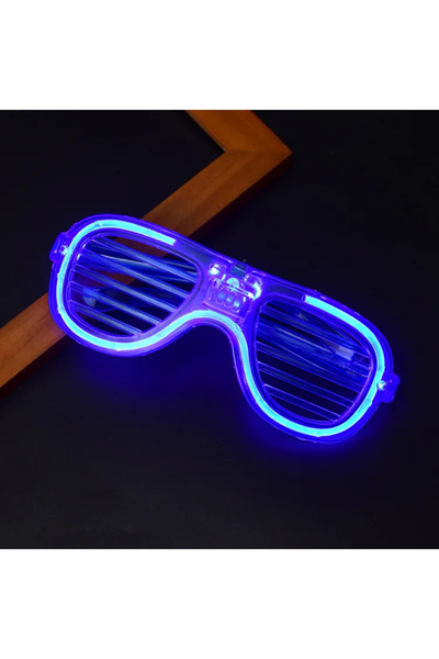 Choice نظارات LED زرقاء، نظارات نيون للحفلات، نظارات مضيئة، نظارات حفلات البا...