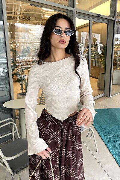 Noa&Noa Noa Noa İspanyol Akordiyon Bluz - Taş TAŞ