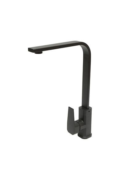 GERMANY Swivel kitchen sink faucet, matte black finish, single-lever stand, z...