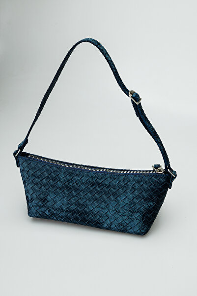 Nexora Knitted Pattern Zippered Adjustable Short Handle Women's Bag