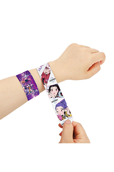 Choice Random 1PCS HOTsale Kpop Demon Hunters Slap Bracelets Party Favors Sna...