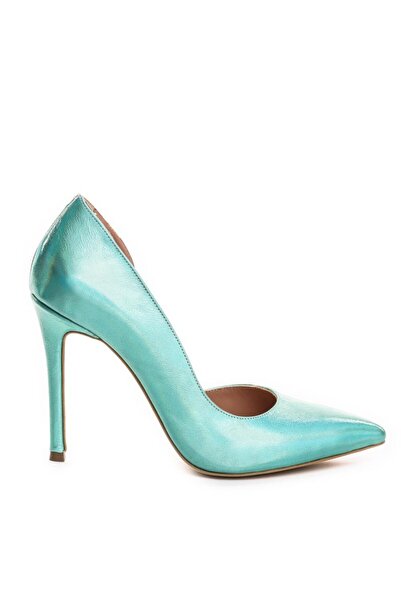 The 5th Element Pantofi stiletto piele naturala menta Sidefat Cut