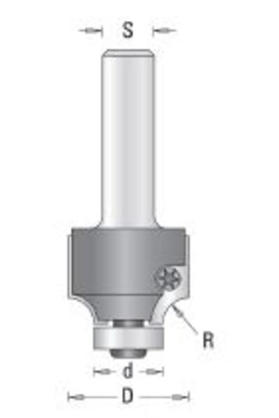 ELBE Ένθετο κοπτικού άλεσης R6 για στέλεχος