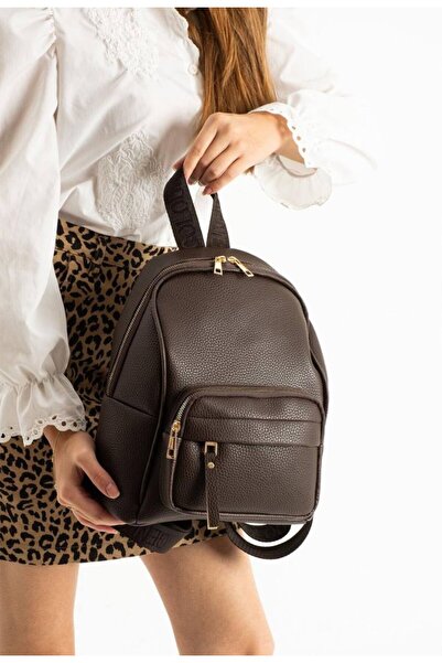 eflanmoda Rucsac de damă din piele moale cu mai multe compartimente