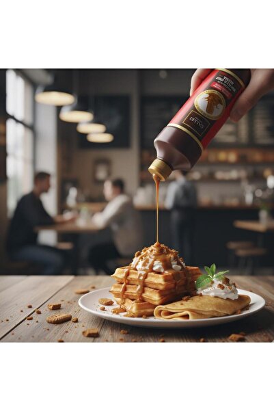 Callei Chocolate Karamelize Bisküvili Waffle & Pancake Çikolata Sosu 1 Kg – Yoğun Aromalı Tatlı Sosu
