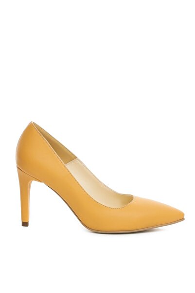 The 5th Element Yellow genuine leather stiletto shoes