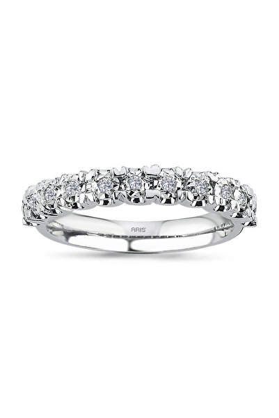 Ariş 0.11 Karat Pırlanta Yarımtur Yüzük