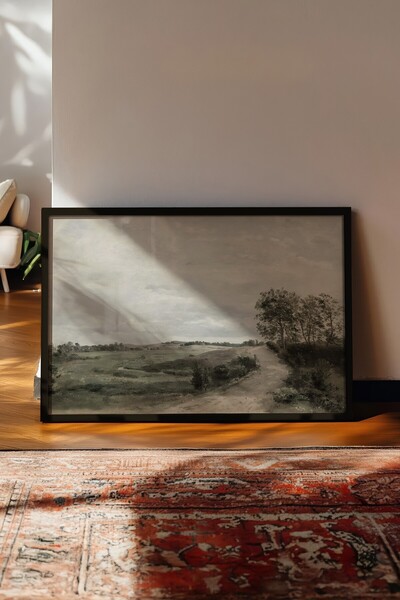 Postifull Vintage ζωγραφική, αφίσα με μαύρο πλαίσιο, vintage διακόσμηση τοίχου