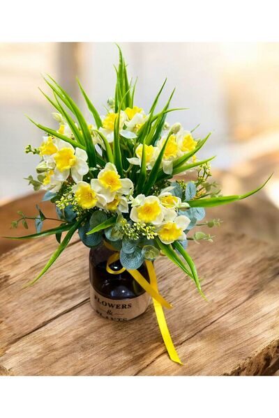 sedoshhomevision ترتيب زهور النرجس في مزهرية زجاجية