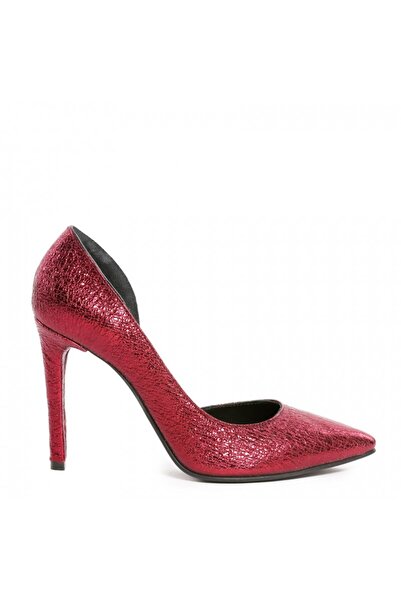 The 5th Element Pantofi stiletto piele naturala Burgundy Cut