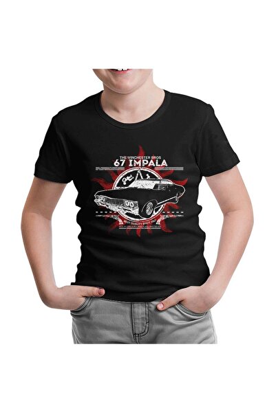 Lord T-Shirt خارق للطبيعة - 67 إمبالا تي شيرت أسود للأطفال