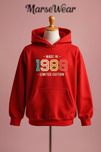 Vordevia مطبوع سترة قطنية مكونة من 3 خيوط O قصة فضفاضة K بغطاء رأس