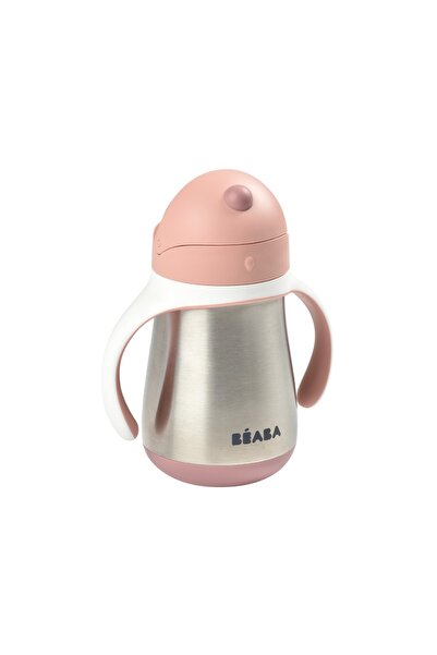 Béaba كوب أطفال من الفولاذ المقاوم للصدأ مع شفاطة، سعة 250 مل، مناسب للأطفال ...