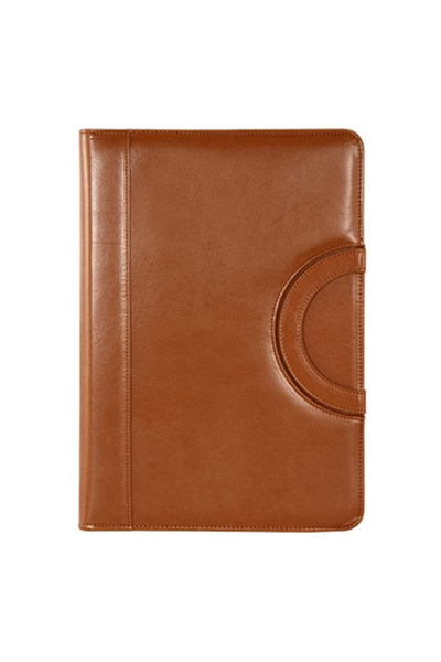 OEM A4 conference folder with handles, detachable 4-ring mechanism, faux leat...