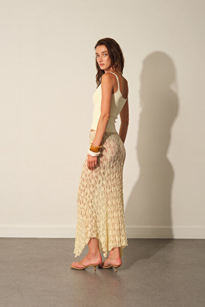 Beyyoglu Asimetrik Dantel Etek