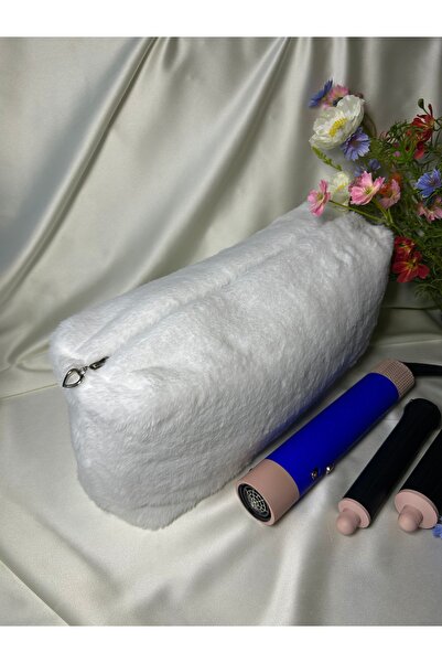 MELSEA Peluş Saç Şekillendirici Seyahat Çantası Airwrap Uyumlu Elyaf Dolgulu ...