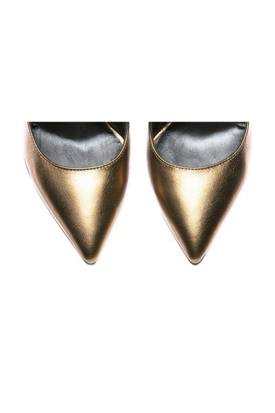 The 5th Element Pantofi stiletto piele naturala Auriu Bronze