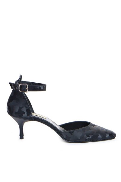 The 5th Element Pantofi stiletto piele naturala Negru Camuflaj Clara